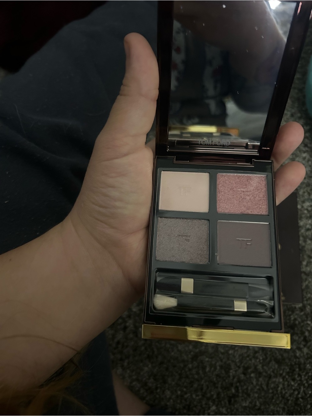 Tom Ford Eye Color Quad -Black and Gold Packaging new in package with dust cover - Picture 4 of 6